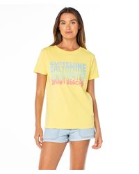 Roxy - Sandy Beaches Tee - Lyst