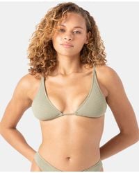 Roxy - Haleiwa Built Up Triangle Bikini Top - Lyst