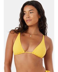 Roxy - Haleiwa Built Up Triangle Bikini Top - Lyst