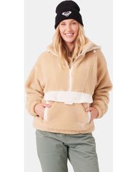 Roxy - Rita Half Zip Sherpa Anorak - Lyst