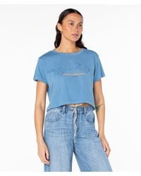 Roxy - Swell Day Cropped Boxy Tee - Lyst
