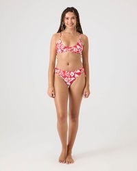 Roxy - Days Of Summer Hipster Tie Side Bikini Bottom - Lyst