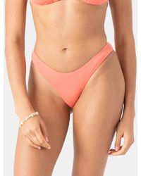 Roxy - Sd Beach Classics High Leg Cheeky Bikini Bottom - Lyst