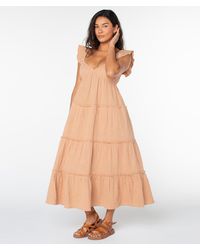 Roxy - Palmy Days Midi Dress - Lyst