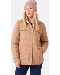 Roxy - Alpine Quilted Shacket - Lyst