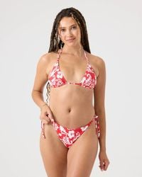 Roxy - Days Of Summer Tiki Triangle Bikini Top - Lyst