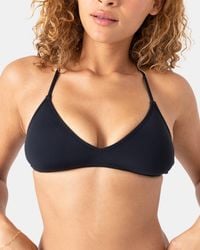 Roxy - Sd Beach Classics Athletic Triangle Bikini Top - Lyst