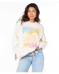 Roxy - Lineup Oversized Crew - Lyst