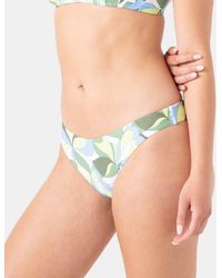 Roxy - Surf Break Shirred Hipster Cheeky Bikini Bottom - Lyst