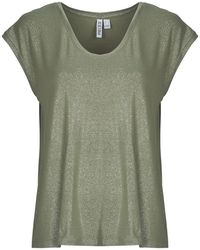 Pieces - T Shirt Pcalice Ss Glitter Tee - Lyst