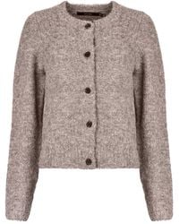 Vero Moda - Sweater Vmnovah Ls O-neck Button Cardi - Lyst