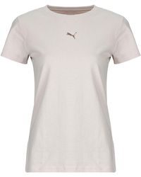 PUMA - T Shirt Ess Centered Cat Logo Tee - Lyst