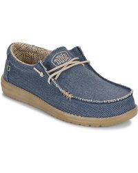 HEYDUDE - Slip-ons (shoes) Wally Braided Blue Night - Lyst