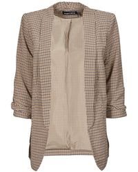 Pieces - Jacket Pcboss 3/4 Printed Blazer - Lyst