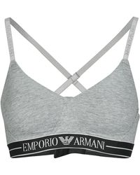 Emporio Armani - Sports Bras Everyday Cotton Padded Soft Coutour Bra - Lyst