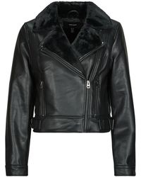 Vero Moda - Vmhailey Leather Jacket - Lyst