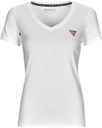 Guess - T Shirt Ss Vn Mini Triangle Tee - Lyst