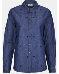 Jdy - Shirt Love L/s Embr Shirt - Lyst