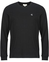 Calvin Klein - Long Sleeve T-shirt Ls Easy Monogram Tee - Lyst