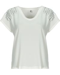 ONLY - T Shirt Onllouisa Capsleeve Mix Top Box Jrs - Lyst