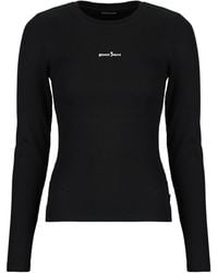 Guess - Long Sleeve T-shirt Star Embro Ls Cn Rib Top - Lyst