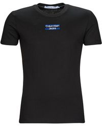 Calvin Klein - T Shirt Transparent Stripe Logo Tee - Lyst