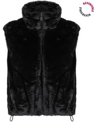 ONLY - Duffel Coats Onldana Faux Fur Rev.waistcoat - Lyst