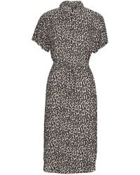 Vero Moda - Long Dress Vmbumpy Ss Calf Shirt Dress Noos - Lyst