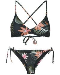 Roxy - Bikinis Paradise Fleur Athletic Cheeky - Lyst