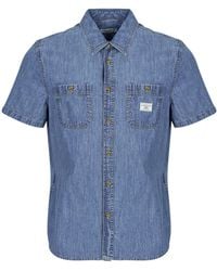 Guess - Short Sleeved Shirt Regular Ss Denim Shirt - Lyst