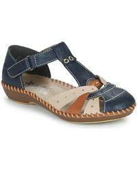 Rieker - Blue Sandals - Lyst