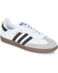 adidas originals samba black and gum sole trainers