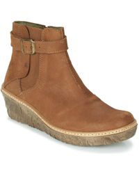 El Naturalista - Myth YGGDRASIL Women's Low Ankle Boots In Brown - Lyst