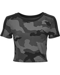 adidas - T Shirt Essentials 3-stripes Camo Print Baby T-shirt - Lyst