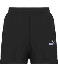 PUMA - Shorts Ess Small No. 1 Logo 5' High-waist Shorts Tr - Lyst