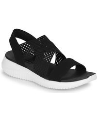 Skechers Ultra Flex Sandals - Black