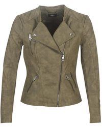 ONLY - Leather Jacket Onlava - Lyst