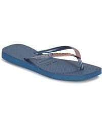 Havaianas - Flip Flops / Sandals (shoes) Slim Square Glitter - Lyst