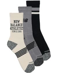 New Balance - Sports Socks Active Lifestyle Graphic Crew Socks 3 Packs - Lyst