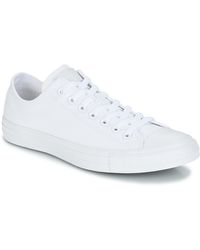 Converse - All Star Monochrome Cuir Ox Shoes (trainers) - Lyst