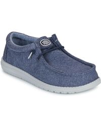 HEYDUDE - Slip-ons (shoes) Wally Stretch Jersey Navy - Lyst