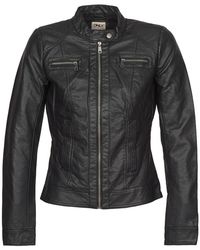 ONLY - Bandit Women's Leather Jacket In Black - Lyst