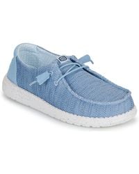 HEYDUDE - Slip-ons (shoes) Wendy Stretch Sox Blue Breeze - Lyst