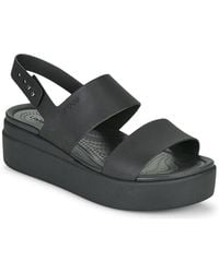 Crocs™ - Brooklyn Low Wedge W Sandals - Lyst