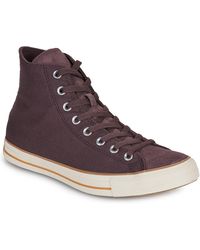Converse - Shoes (high-top Trainers) Chuck Taylor All Star Canvas Leather - Lyst
