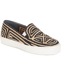 Robert Clergerie Canvas Slip-on Trainers Neutral - Multicolour