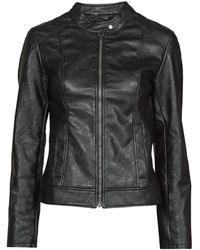 Jdy - Leather Jacket Emily - Lyst