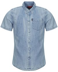 Superdry - Short Sleeved Shirt Denim - Lyst