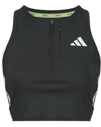 adidas - Sport Bras Adizero Running Gel Pocket Crop Long-sleeve Top - Lyst