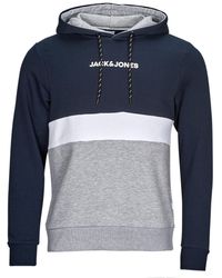 Jack & Jones - Sweatshirt Jjereid Blocking Sweat Hood - Lyst